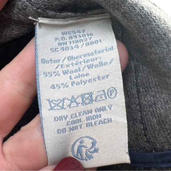 Boden Light Gray Wool Blend Double Faced Wrap Jacket US Sz 6 - Picture 6 of 9